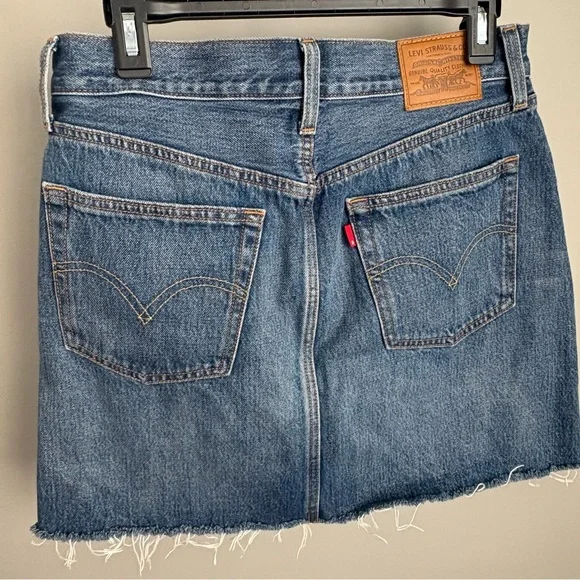 Levi's Raw Edge Denim Mini Skirt - Picture 5 of 6